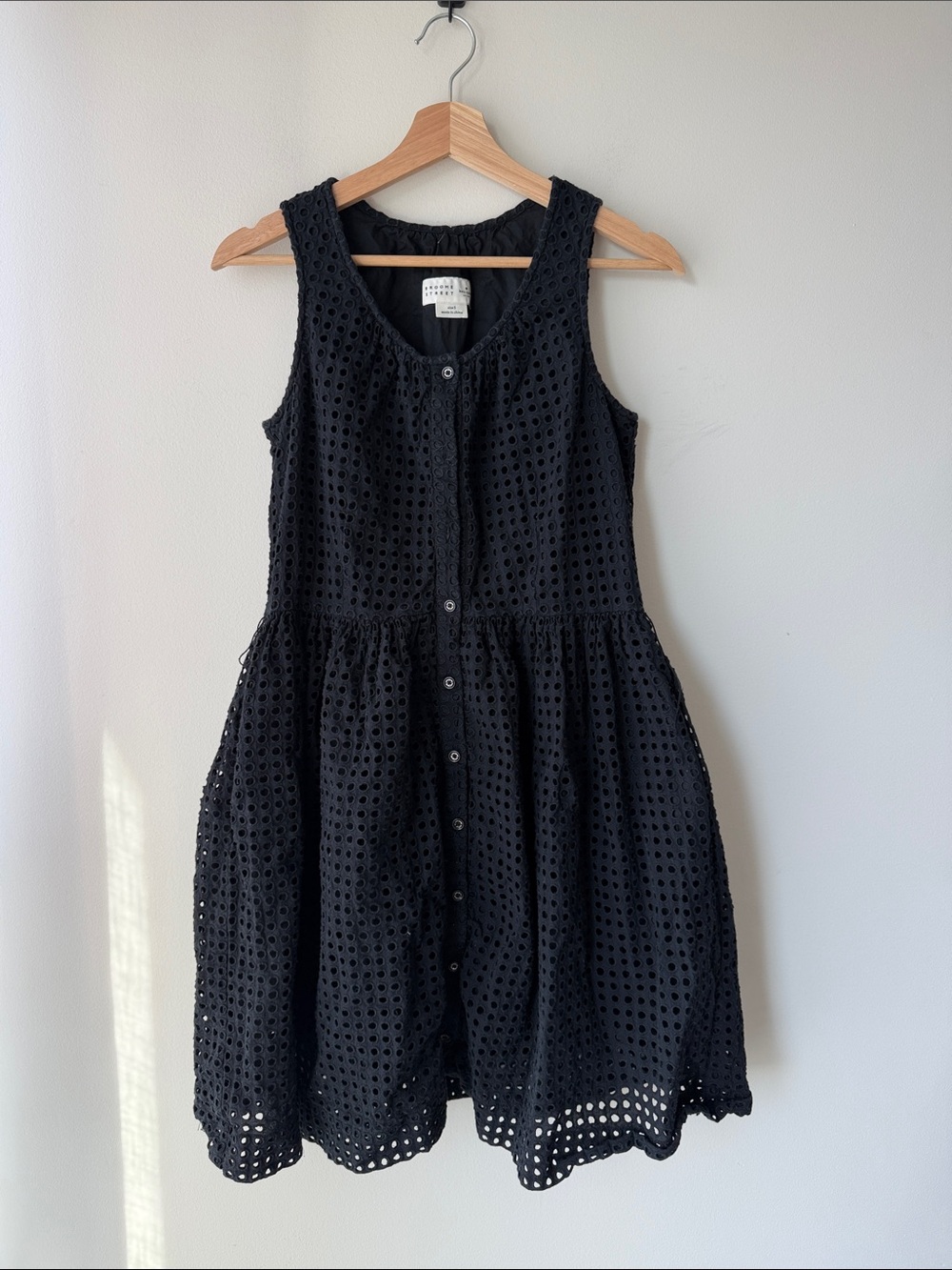 Kate Spade Broome Street Black Eyelet Dress